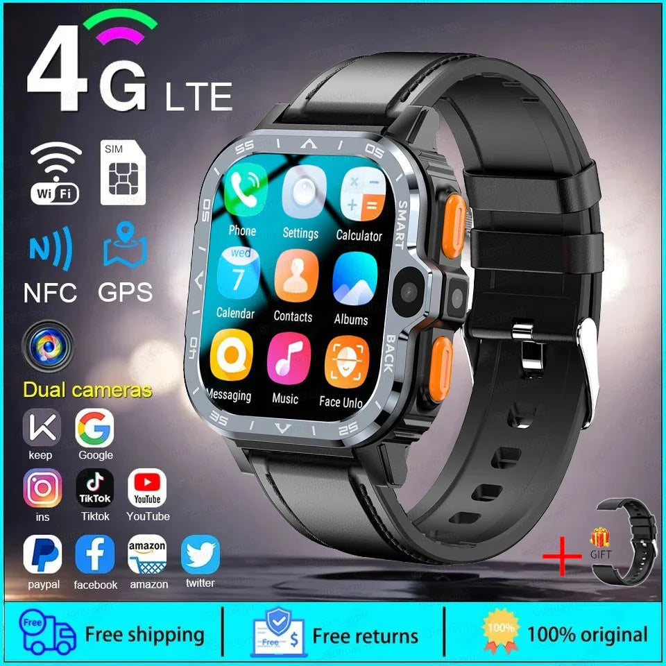 4 Core Cpu 8Gb 16Gb Rom Capacity Sim Card Supported Android Smartwatches For Students Kids