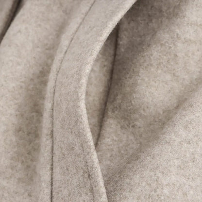 Elegant Double-Breasted Faux Fur Belted Coat – Retro Winter Overcoat for Women