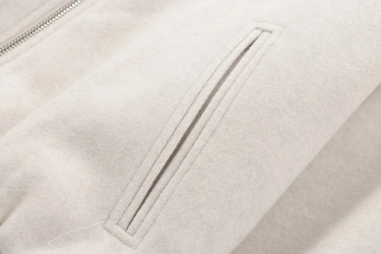 New Zero O-Neck Cropped Bomber Jacket for Women