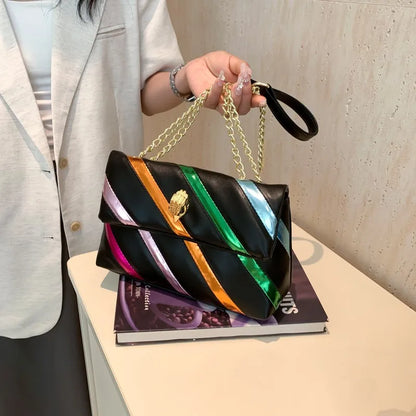 Genuine Leather Luxury Shiny Designer Messenger Bags