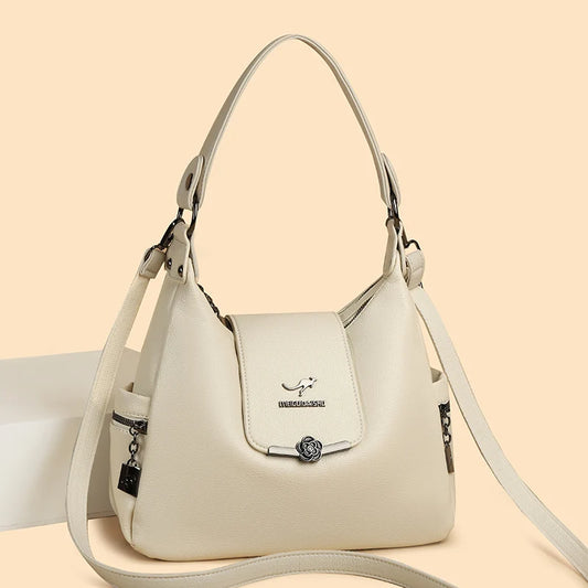 Luxury Designer Handbags For Women Large Capacity Soft Leather Shoulder Crossbody Bags High Quality Fashion