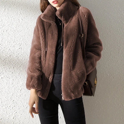 Luxury Warm Both Side Wearable Womens Long Wool Coats