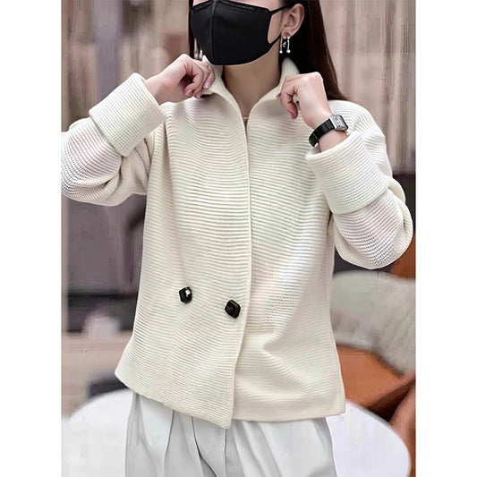 New Autumn Spring Style Buttoned Womens Thick Cardigan