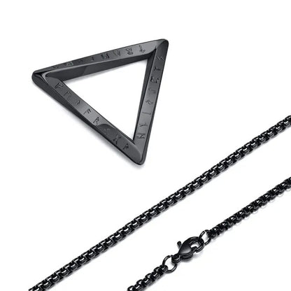 Norse Viking Geometric Style Stainless Steel Men Necklaces