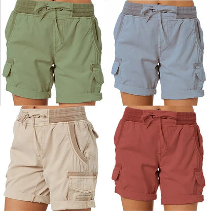 Effortless Summer Days: Casual Linen Cargo Shorts Outfit