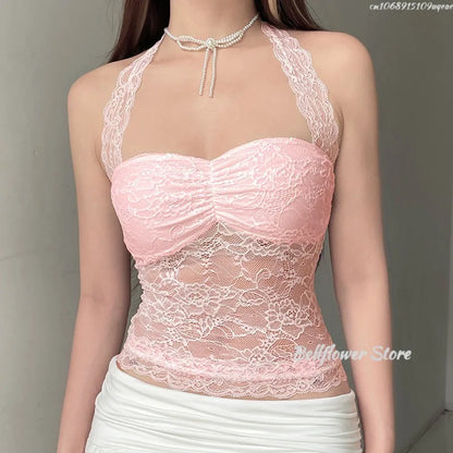 Off Shoulder Halter Neck Chic Elastic Crop Tops For Women