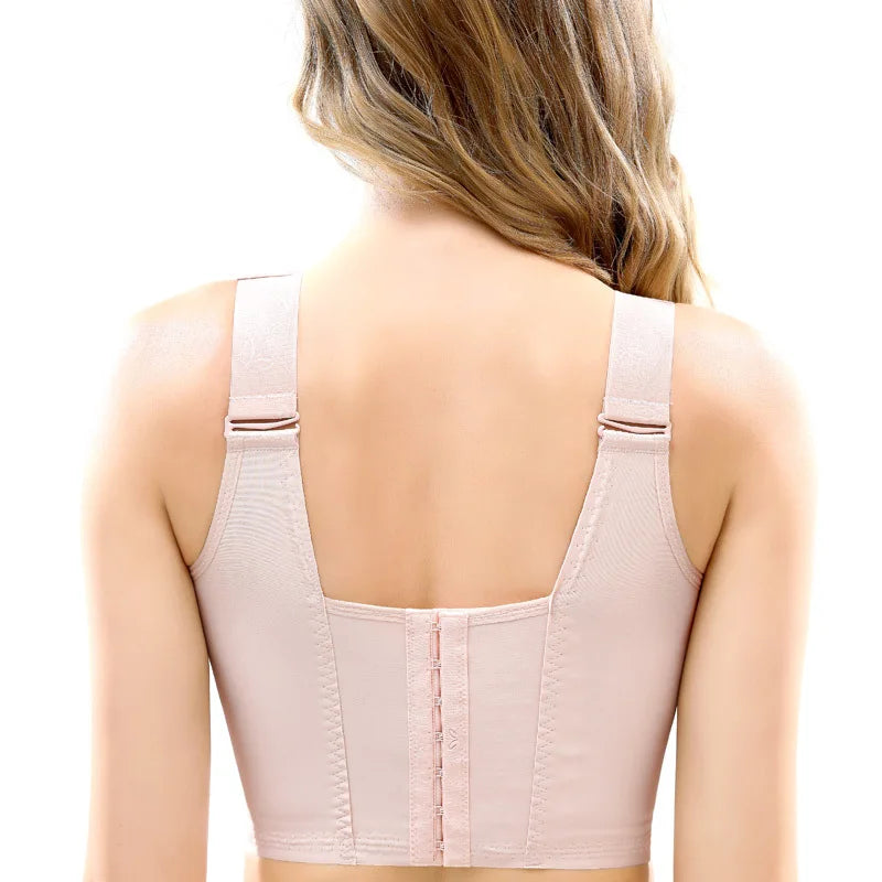 Daily Comfort: Sleek Black Supportive Corset Bralette