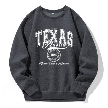 1845 Texas Austin Fleece Warm Hoodies