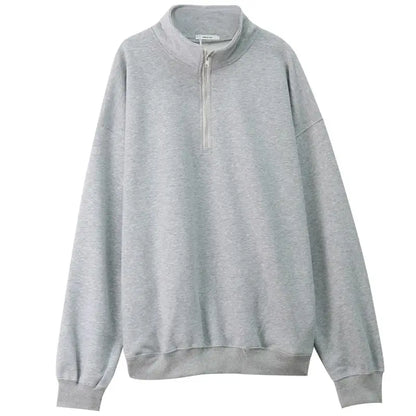 New Loose Fit Gray Winter Hoodies