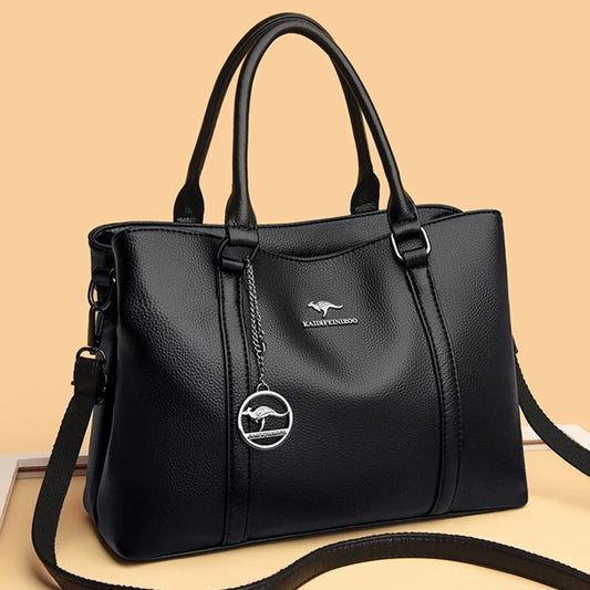 Genuine Leather Luxury Tote Bag For Women High Quality Designer Handbag Crossbody