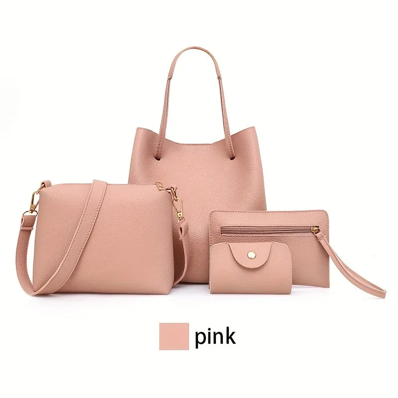 All In One Leather Handbag Sets