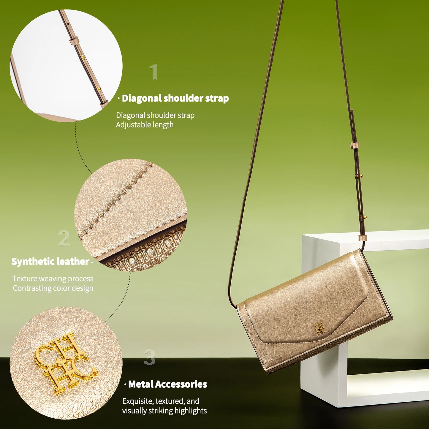 New Luxury Braided Design Woven Chain Leather Bag For Women