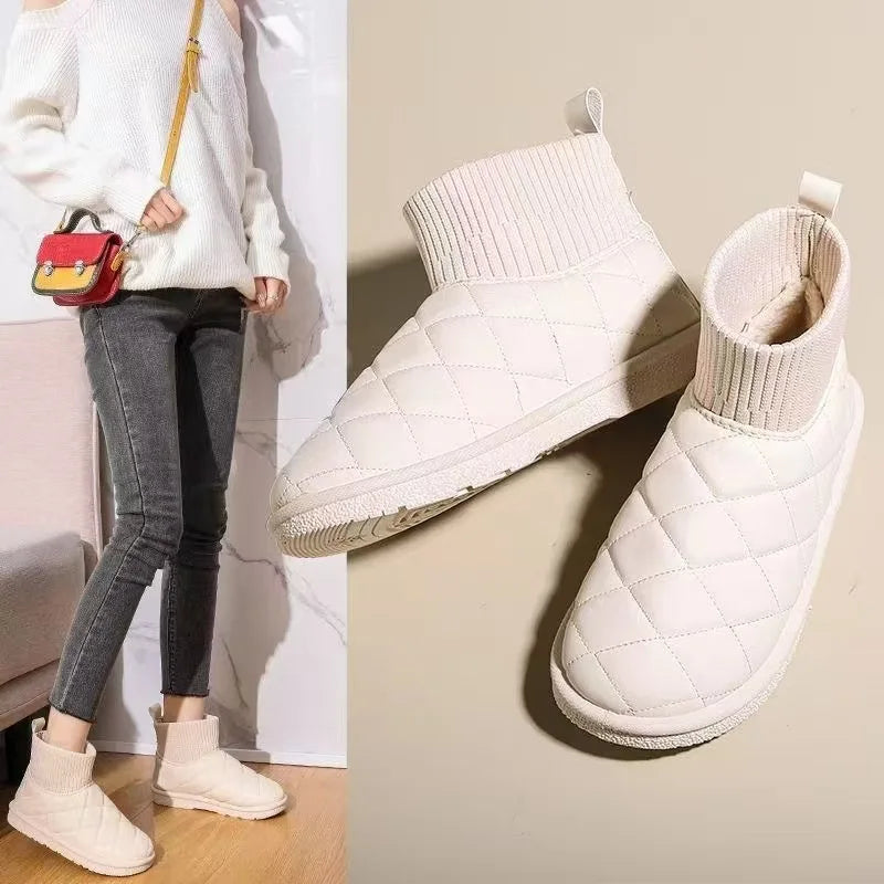 2025 New Winter Boots For Women Snow Boots With Thick Fur Non Slip Waterproof High Boots Big Size