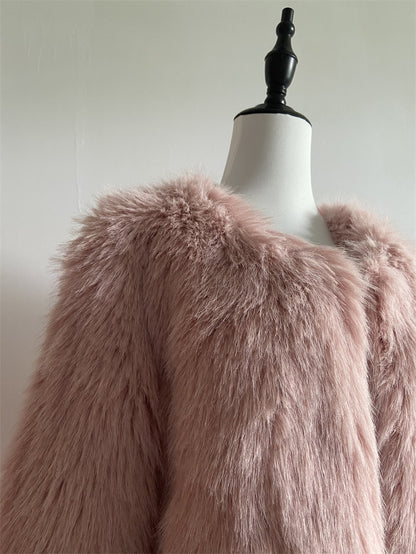 Elegant Thick Faux Fur Coats