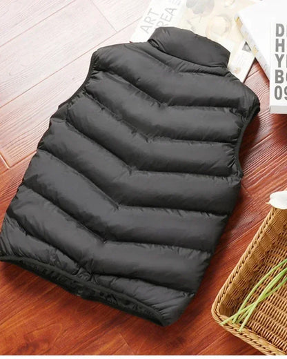 Bright Puffer Vest for Effortless Functional Cozy Street Style Layering
