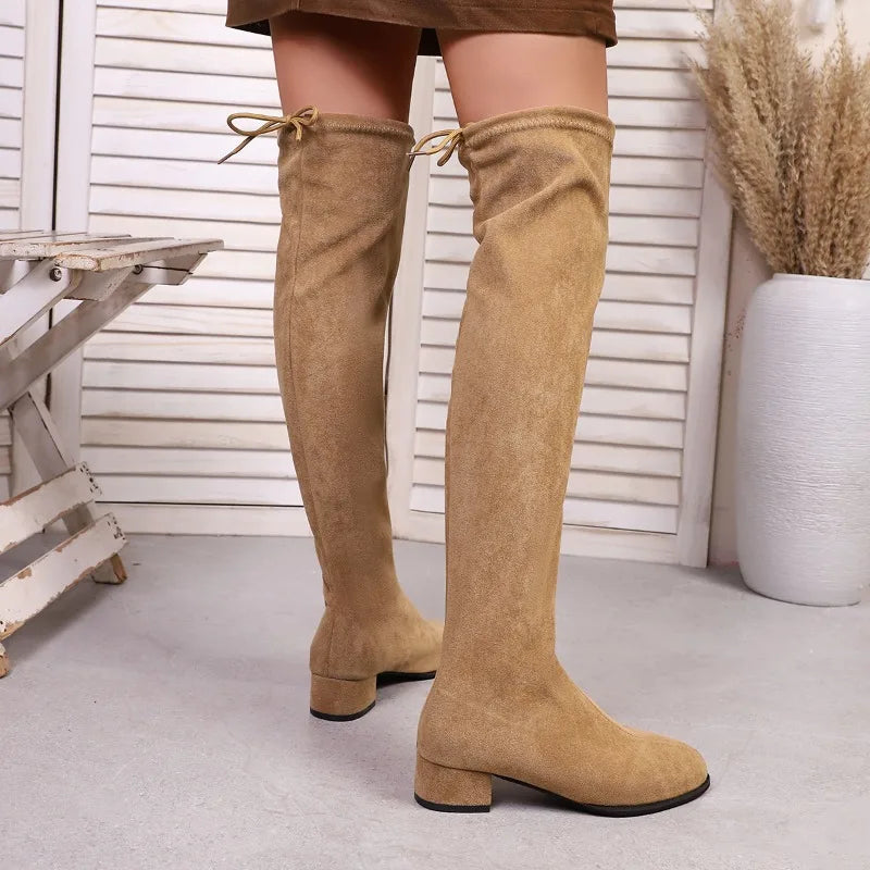Pointed Over-the-Knee Boots - 2025 Winter Chelsea Boots for Women
