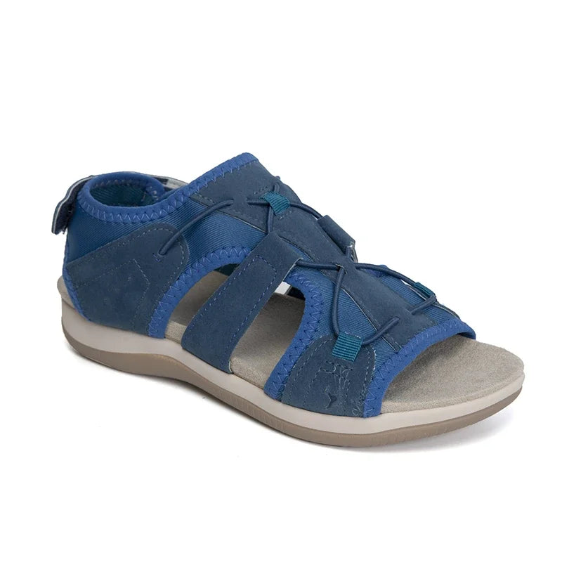 Santorini Exploring Vibes - Comfortable Black Sporty Summer Sandals