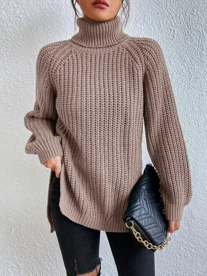 Turtleneck Femme Jumper Oversized Sweaters