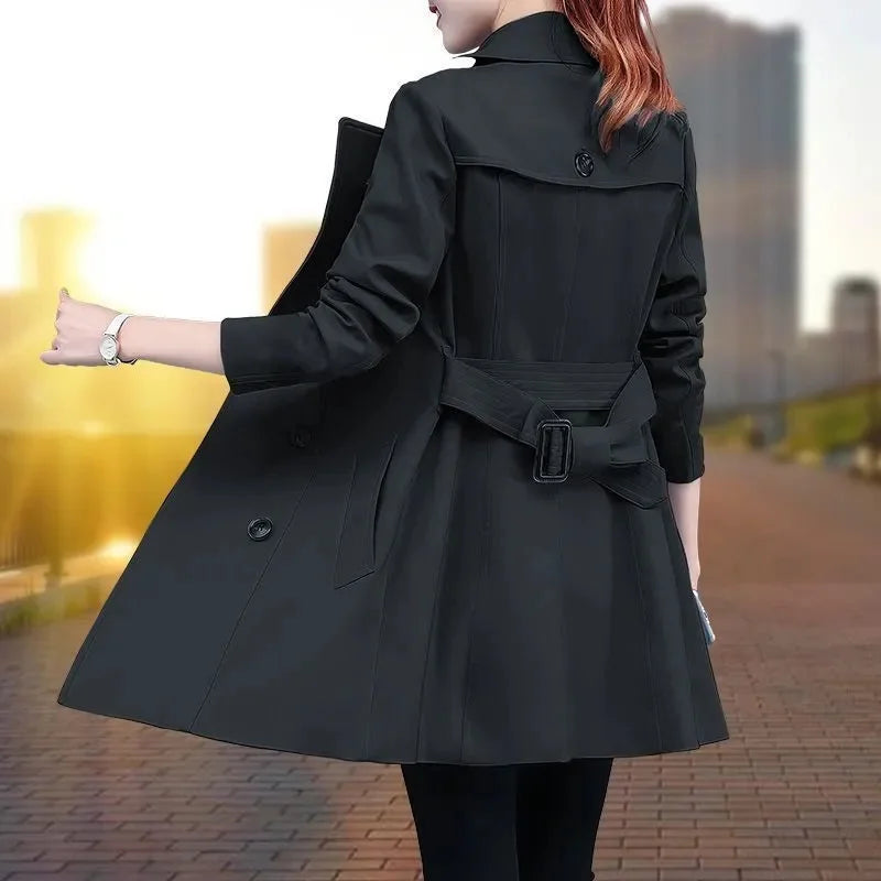 New Belted Khaki Trench Coat