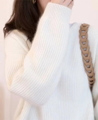 Womens V Neck Soft Cashmere Sweaters
