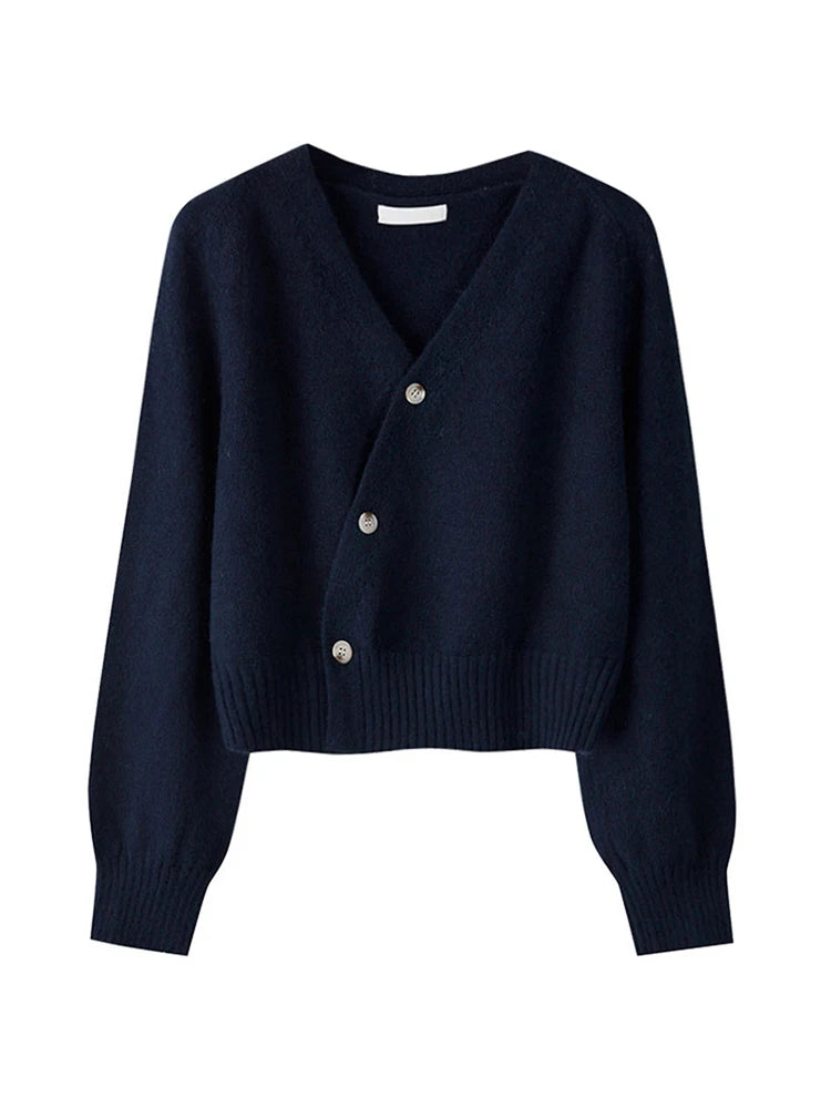 Playful Luxury: The Signature Cherry-Accent Cashmere Cardigan