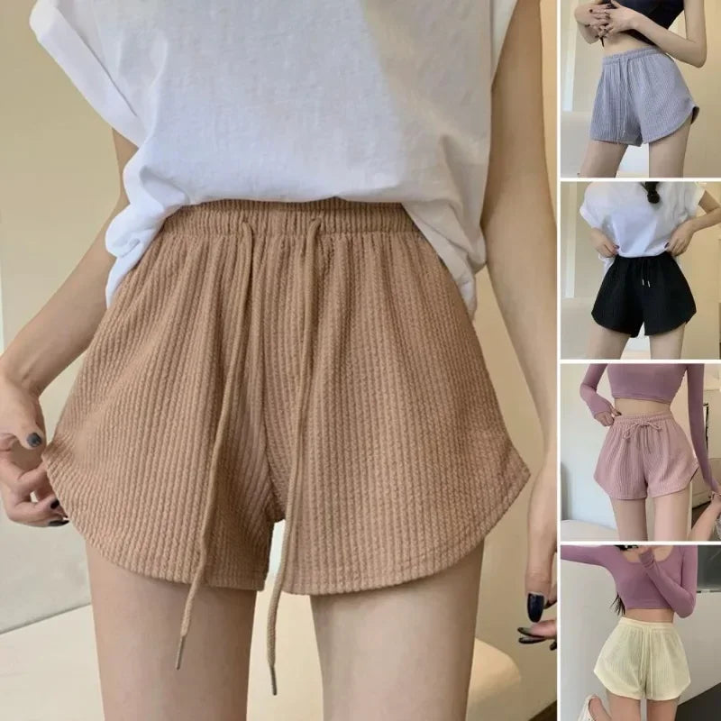 High Elastic Waist Lace Up Super Comfort Summer Women Shorts
