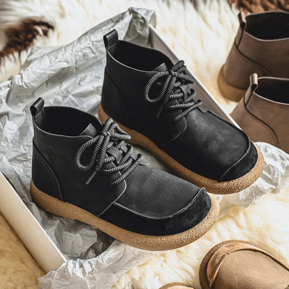 Big Size New Spring British Style Men Casual Leather Boots