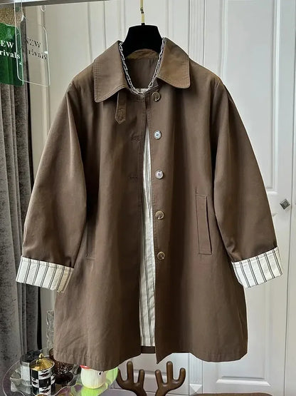 Belted Beige Trench Coat