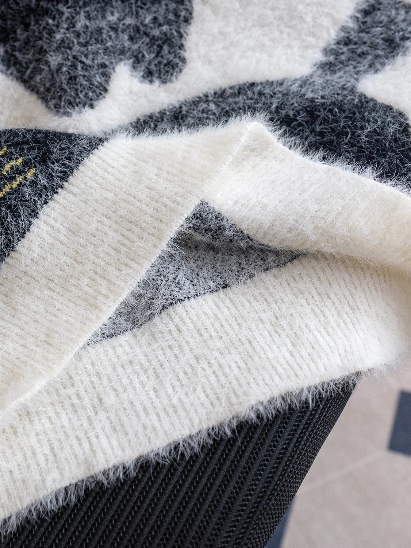 Abstract Art Cat Pattern Knit Pullover 3d Printed Winter Sweater For Unisex Casual Style