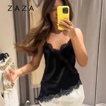 Satin Sophistication: Slim-Fit Sleeveless Halter Camisole