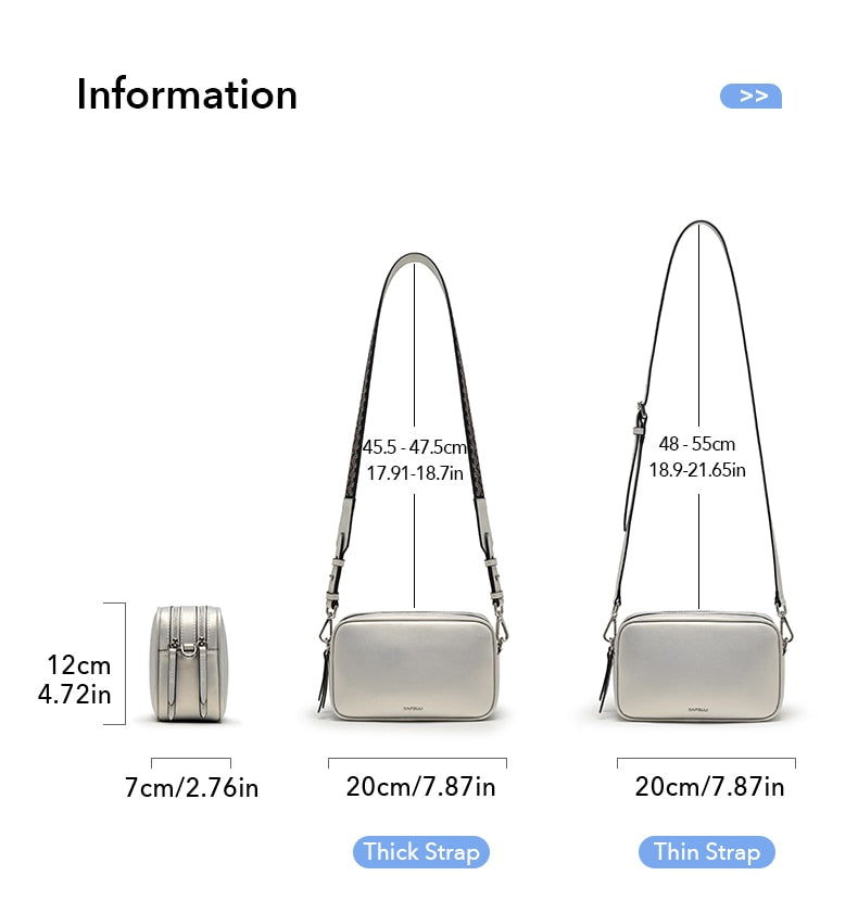 Modern Zipper Crossbody Bags