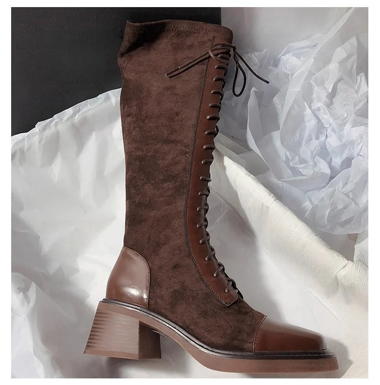 Women Classic Style High Quality Lace Up Boots