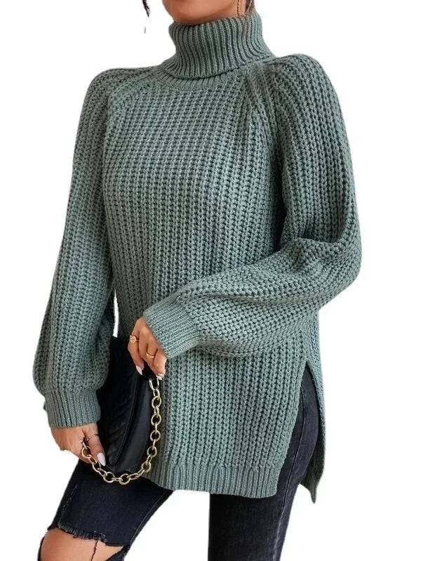Turtleneck Femme Jumper Oversized Sweaters