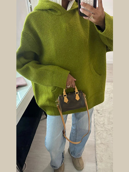 2025 Mens Fleece Sweater Long Sleeve Warm Loose Fit Pullover Multi Color Printed Korean Fashion