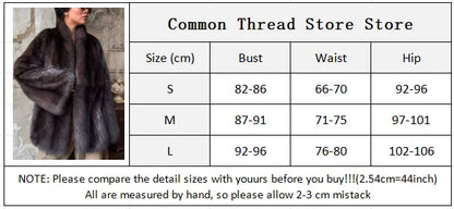 Elegant Thick Fur Women Coats