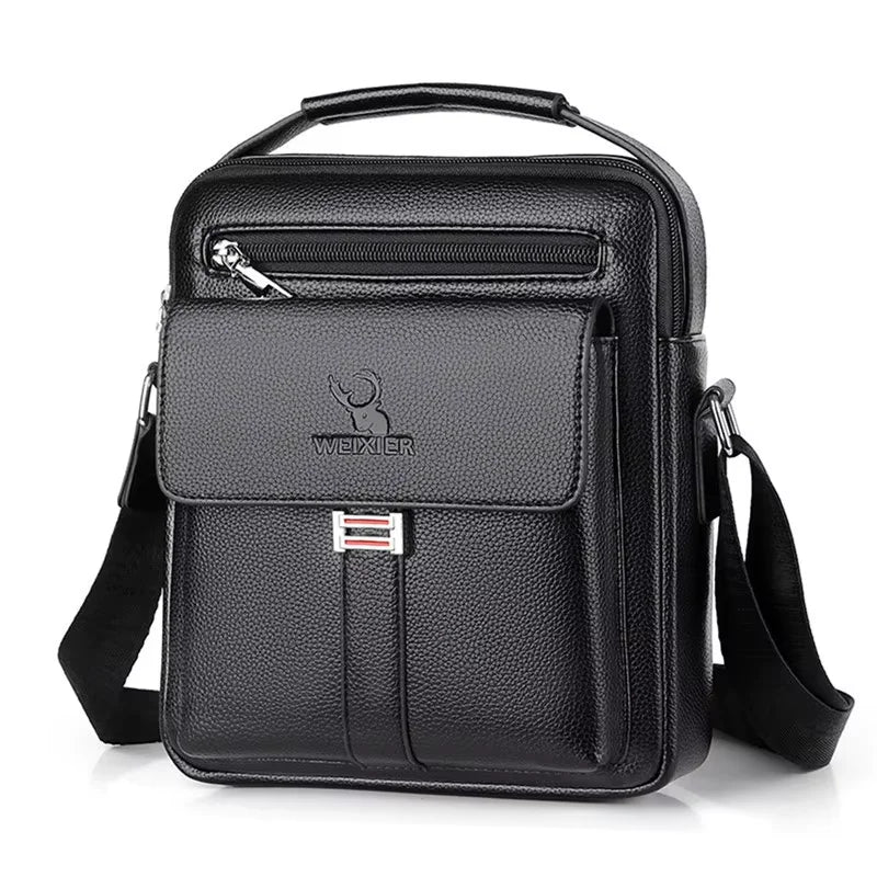 Genuine Leather Business Style Big Messenger Handbags For Men Women
