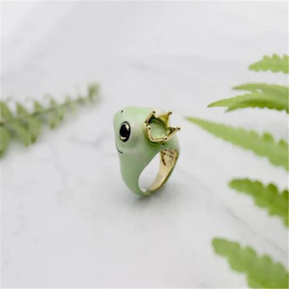 Cute Frog Ring – Unisex Animal Adjustable Statement Ring