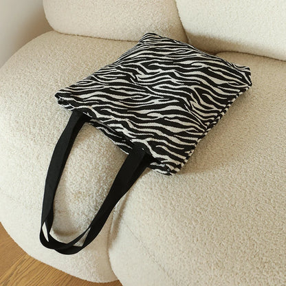 Womens Zebra Large Canvas Tote Bags