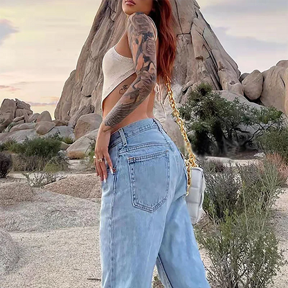 Street Fashion Wide Leg Jeans