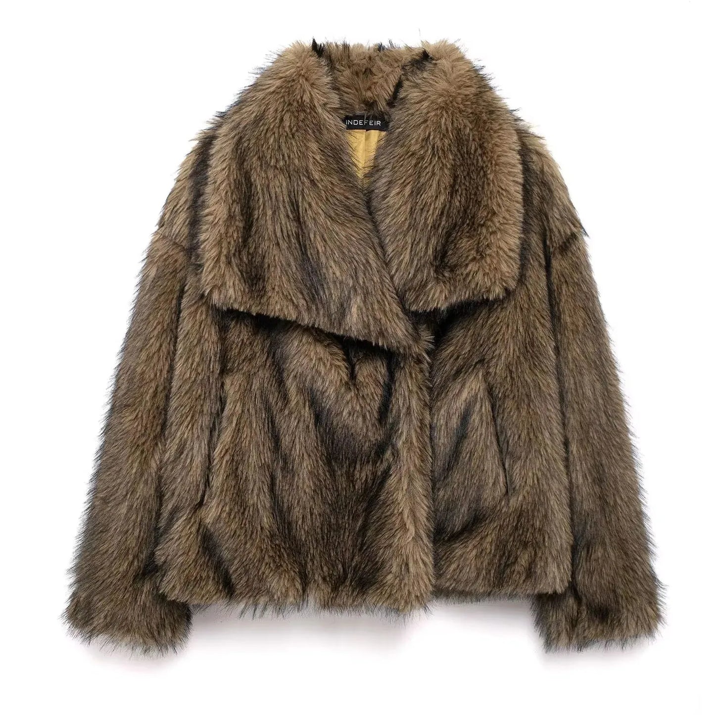 2025 Winter Sweater For Women Fox Fur Cuff Cardigan 100 Wool High Collar Pullover Soft Warm Fashion