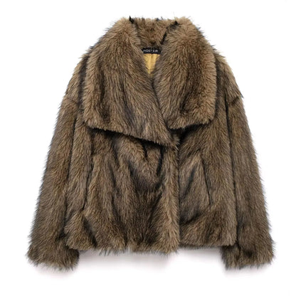 2025 Winter Sweater For Women Fox Fur Cuff Cardigan 100 Wool High Collar Pullover Soft Warm Fashion