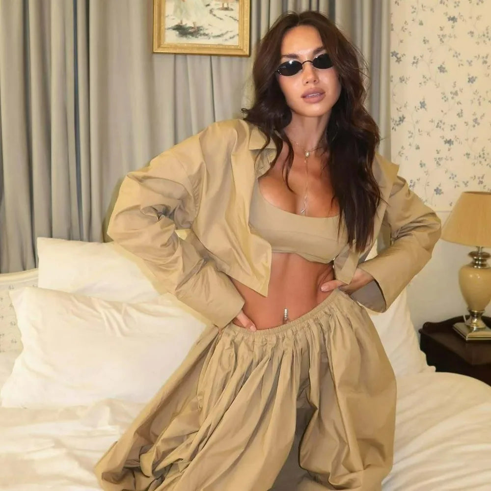 Casual Woolen Loose Pants