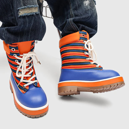 Womens Men Increased Strong Outsole Toe Boots