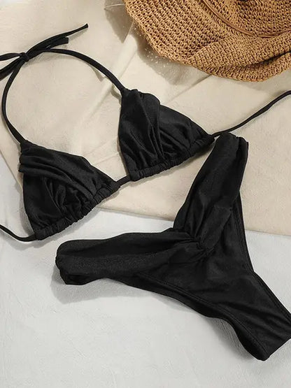 Minimal Top Sexy Triangle Push Up Female Bikini