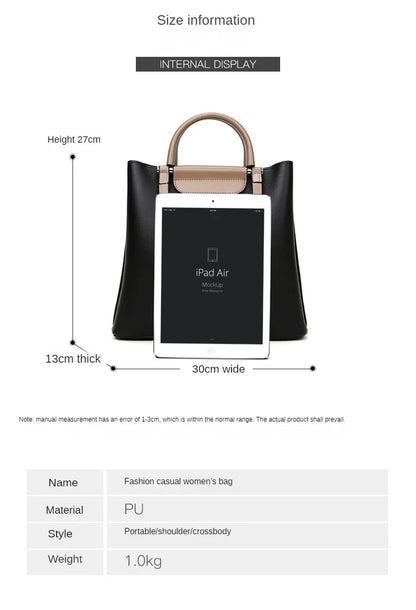 2024 Urban Chic Women's Handbag - Large Fashionable Tote