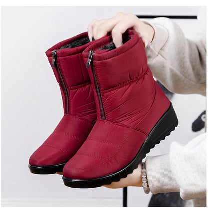 Womens Winter Front Up Zipper Cool Boots