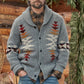 Turn-down Collar Knitwear Old Men Sweaters