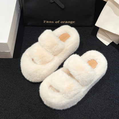 Super Soft Anti-Slip Plush Women Slippers