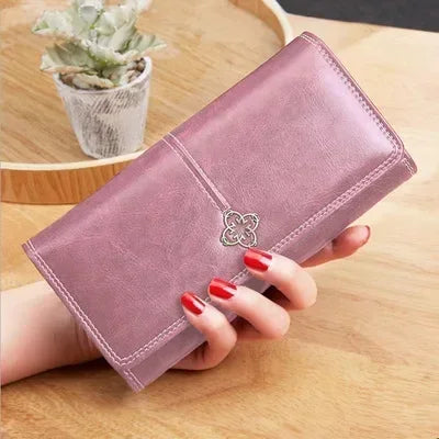 Womens Large Long Card Holder Wallets