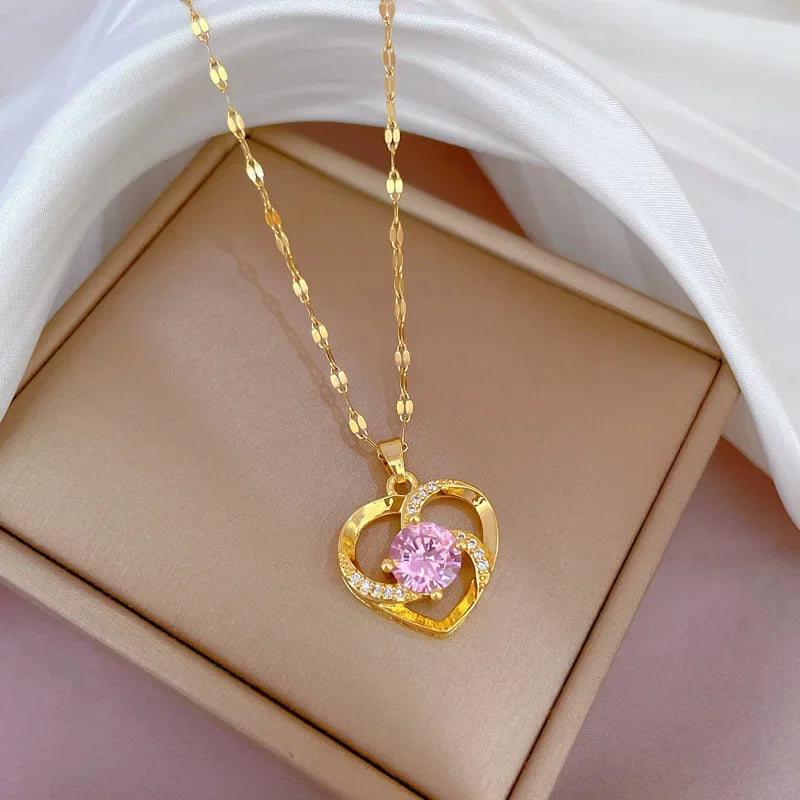 Heart Shaped All Pearl Necklace